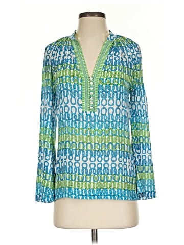 Trina Turk 3/4 Sleeve Silk Top (view 1)