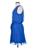 Warehouse 100% Polyester Solid Blue Casual Dress Size 4 - photo 5