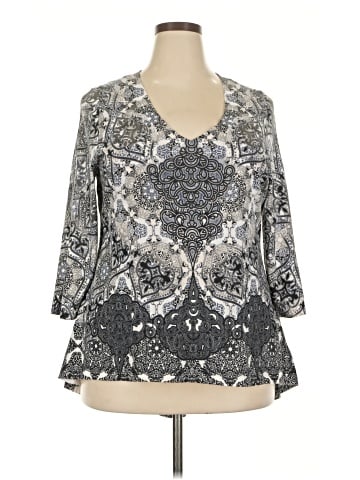 One World 3/4 Sleeve Blouse (view 1)