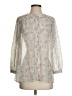 Uniqlo 100% Polyester Paisley Ivory 3/4 Sleeve Blouse Size XS - photo 1