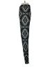 Unbranded Print Black Casual Pants Size XXS (estimated) - photo 5