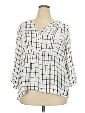 Wrangler Jeans Co 3/4 Sleeve Blouse (view 1)