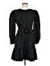 Express 100% Polyester Polka Dots Black Casual Dress Size M - photo 1