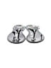Shoedazzle Silver Flip Flops Size EU 41 - photo 2