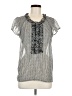 The Limited Gray Short Sleeve Blouse Size M - photo 1
