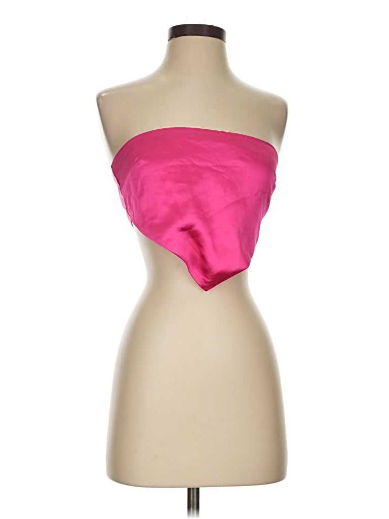 Pre-owned Forever 21 Sleeveless Top Pink Strapless Neckline Tops