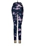 Lululemon Athletica Floral Blue Leggings Size 4 - photo 2