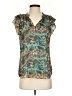 Tamara H. 100% Polyester Teal Sleeveless Blouse Size XS - photo 1