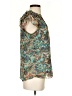 Tamara H. 100% Polyester Teal Sleeveless Blouse Size XS - photo 4