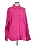Assorted Brands 100% Rayon Solid Pink Long Sleeve Button-Down Shirt Size L - photo 1