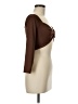 Shein Brown 3/4 Sleeve T-Shirt Size 6 - photo 4