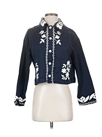 Cider 3/4 Sleeve Button-Down Shirt (view 1)
