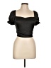Assorted Brands 100% Polyester Black Short Sleeve Top Size L - photo 1