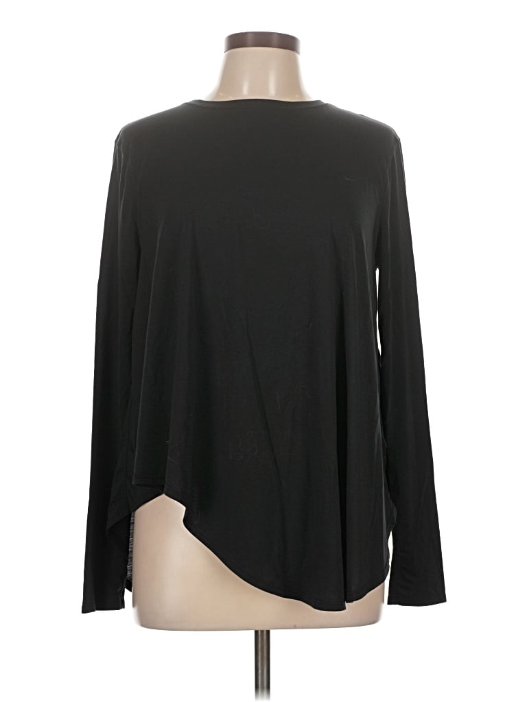 Pre-owned Lululemon Athletica Long Sleeve T-shirt In Black