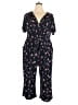 Kaileigh Floral Blue Jumpsuit Size 2X - photo 1