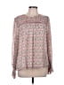 Ann Taylor LOFT 100% Polyester Pink Long Sleeve Blouse Size L - photo 1