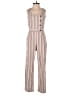 Indigo Rein Stripes Tan Jumpsuit Size S - photo 1
