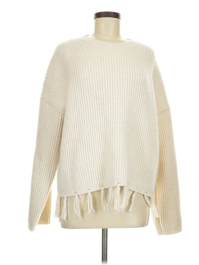 Pre-owned 4th & Reckless Pullover Sweater In Ivory
