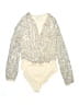 Gilli Gold Ivory Long Sleeve Blouse Size M - photo 1