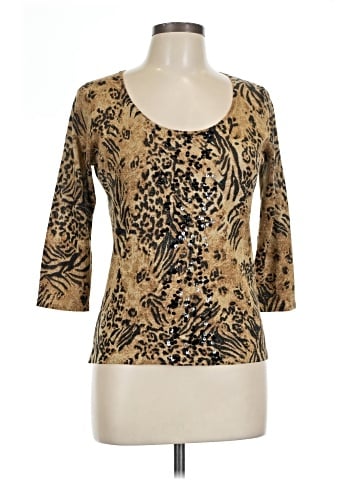 August Silk 3/4 Sleeve T-Shirt (view 1)