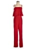 H&M 100% Viscose Solid Red Jumpsuit Size 0 - photo 1