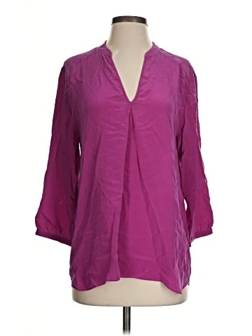 Amanda Uprichard 3/4 Sleeve Silk Top (view 1)