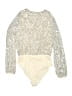 Gilli Gold Ivory Long Sleeve Blouse Size M - photo 2