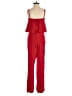 H&M 100% Viscose Solid Red Jumpsuit Size 0 - photo 2