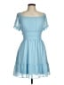 Assorted Brands Solid Blue Cocktail Dress Size M - photo 1