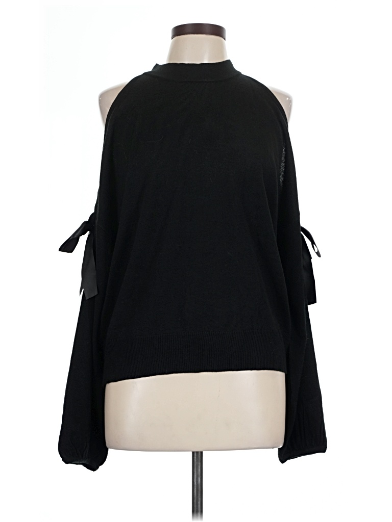 Pre-owned Venus Short Sleeve Turtleneck In Black