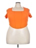 Shein Curve Orange Short Sleeve Top Size 4X - photo 1