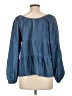 Old Navy Blue Long Sleeve Blouse Size L (tall) - photo 2