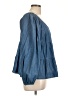 Old Navy Blue Long Sleeve Blouse Size L (tall) - photo 4