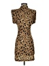 Zara Animal Print Brown Cocktail Dress Size XS - photo 1