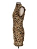 Zara Animal Print Brown Cocktail Dress Size XS - photo 5