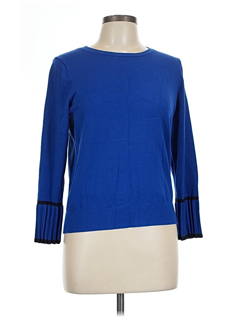 Pre-owned Talbots 3/4 Sleeve T-shirt In Blue