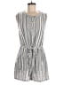 Universal Thread 100% Cotton Stripes Gray Romper Size M - photo 1