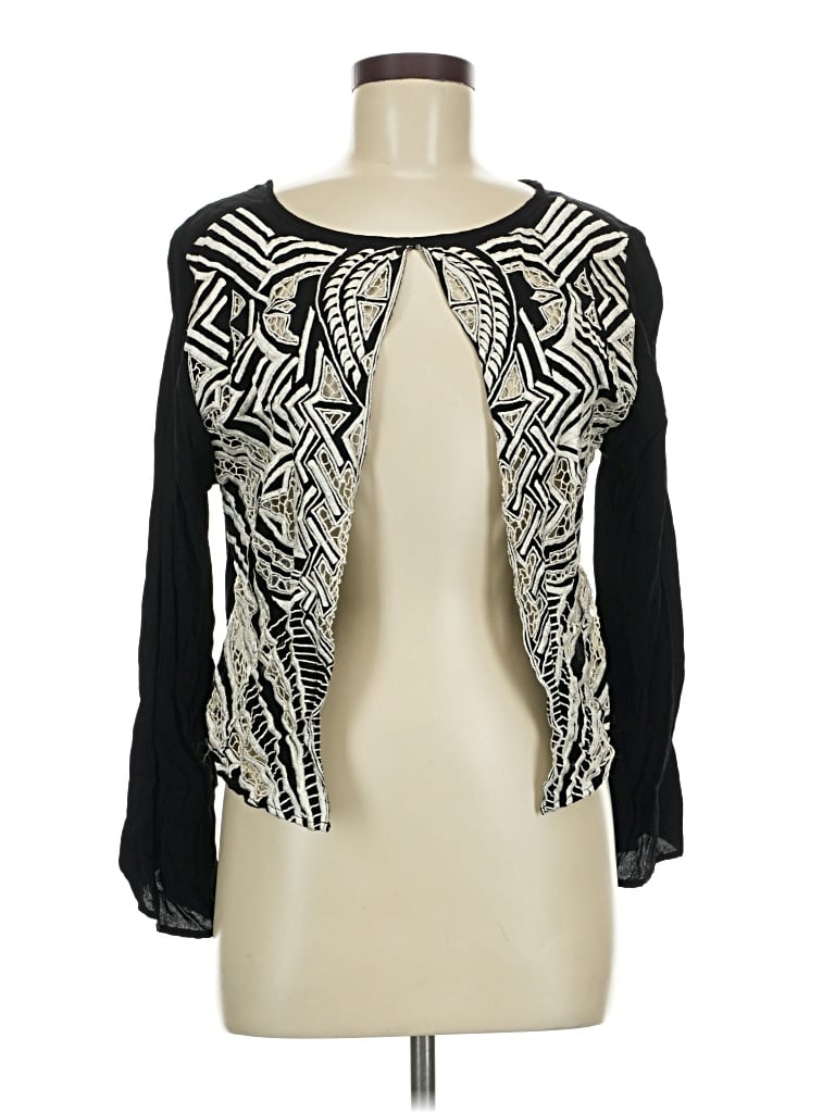 Pre-owned Cleobella Long Sleeve Blouse In Black