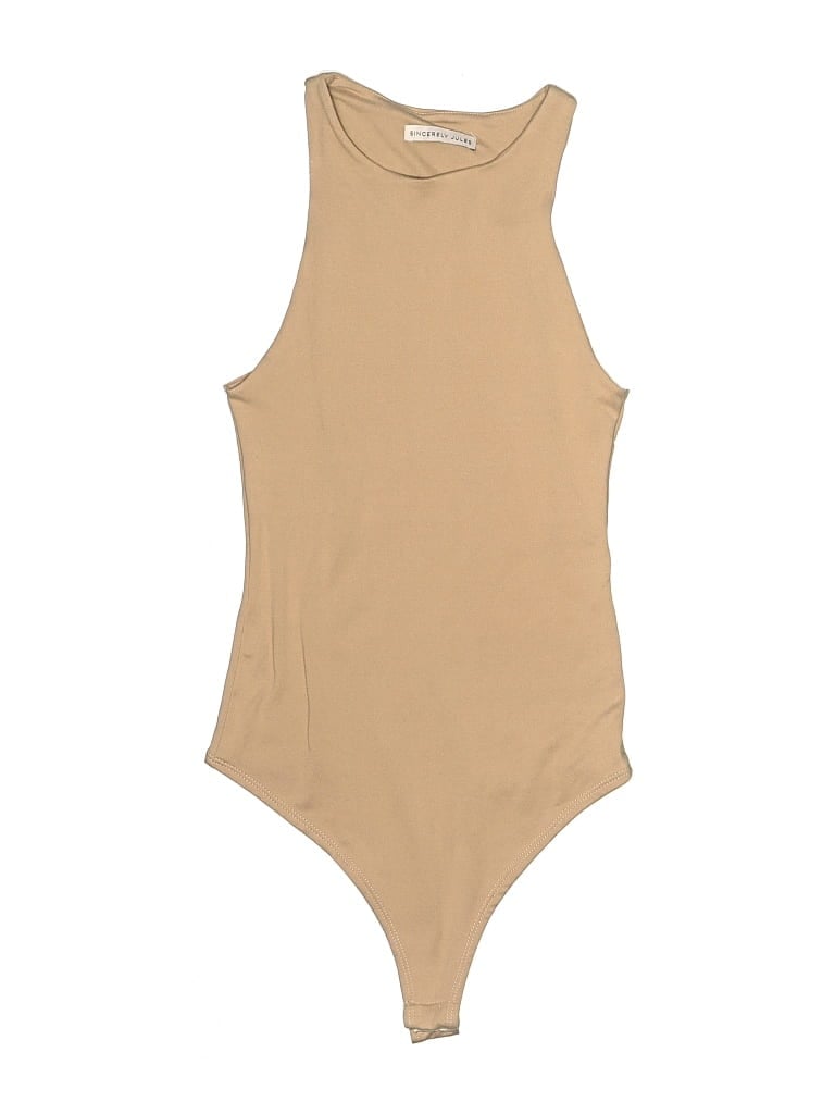 Pre-owned Sincerely Jules Bodysuit In Tan
