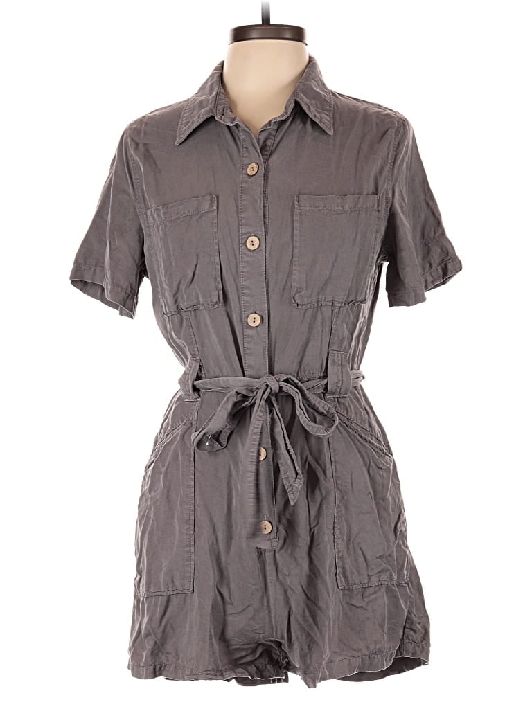 Pre-owned Love Tree Romper In Gray