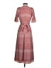 Joie 100% Polyester Chevron-herringbone Red Casual Dress Size 00 - photo 2