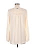 Unbranded 100% Polyester Ivory Long Sleeve Blouse Size M - photo 2