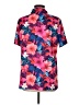 Unbranded Tropical Pink Short Sleeve Button-Down Shirt Size M - photo 2