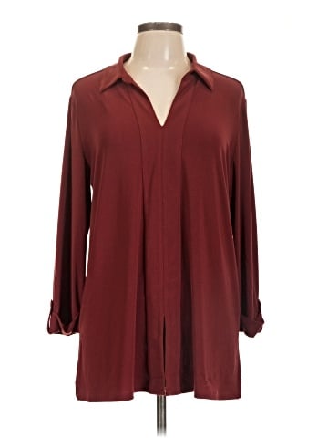 Jones New York Signature Long Sleeve Blouse (view 1)