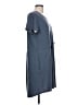 L.L.Bean Solid Gray Casual Dress Size Lg R - photo 4