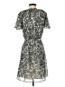 H&M 100% Polyester Paisley Gray Casual Dress Size XS - photo 2