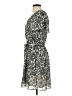 H&M 100% Polyester Paisley Gray Casual Dress Size XS - photo 5
