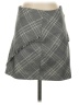 Free People Argyle Gray Casual Skirt Size 2 - photo 1