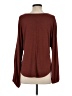 Left Coast by Dolan 100% Polyester Burgundy Long Sleeve Blouse Size S - photo 2