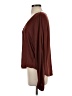 Left Coast by Dolan 100% Polyester Burgundy Long Sleeve Blouse Size S - photo 5